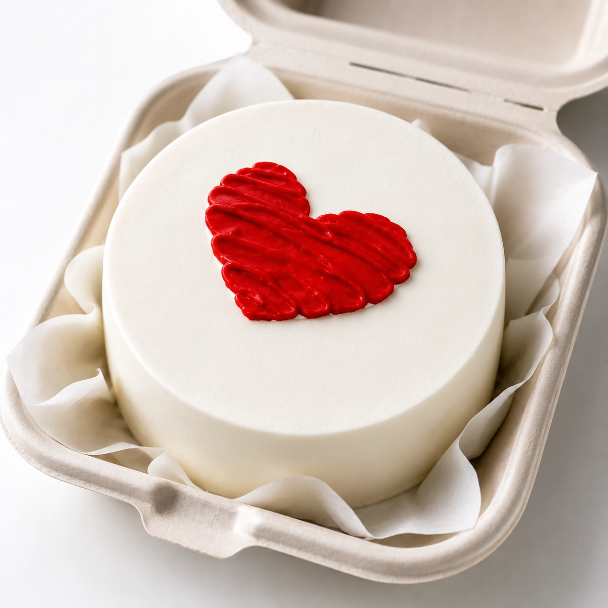 You Are My Heart – Romantic Heart Bento Cake in vanilla and chocolate for same day delivery
